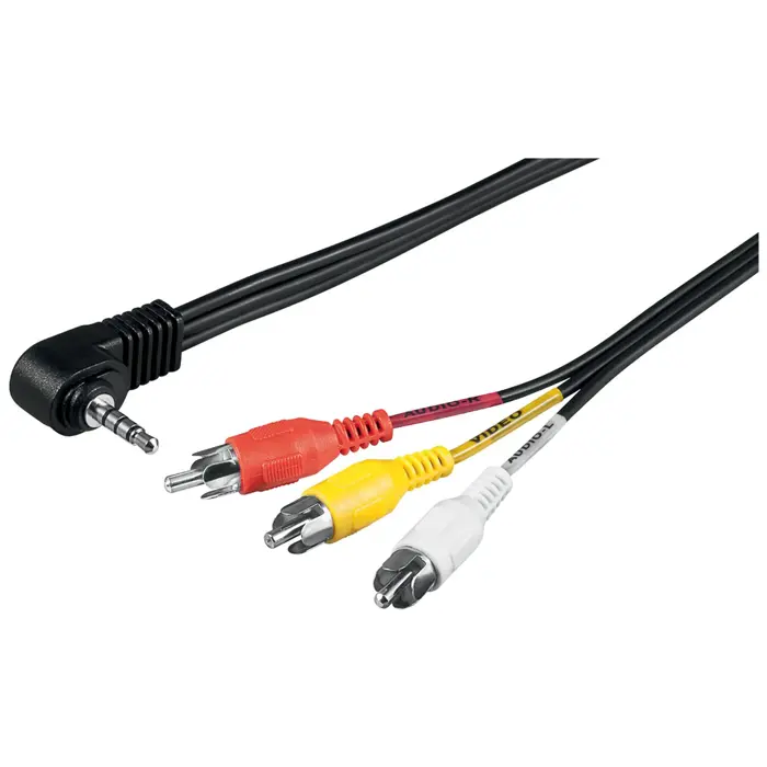 goobay A/V-cable 3,5mm Klinke -> 3x Cinch 1,5 Meter