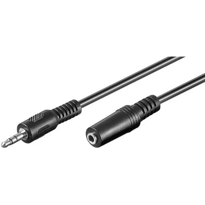 goobay extension 3,5mm - black 2,0m