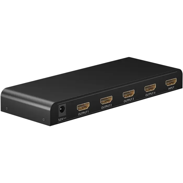 goobay HDMI Splitter 1 to 4 (4K @ 30Hz) (black)