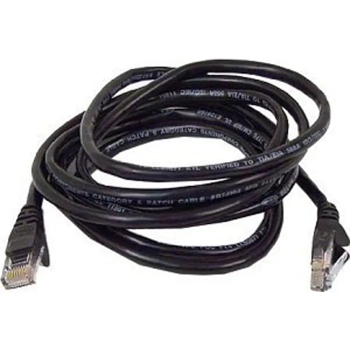 goobay Patch cable Cat6 U / UTP flat black 1,0m