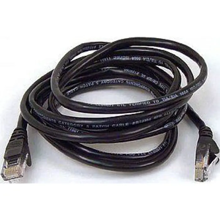 goobay Patch cable Cat6 U/UTP flat black 0,5m
