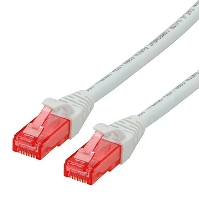 goobay Patch cable Cat6 U/UTP flat white 3,0m