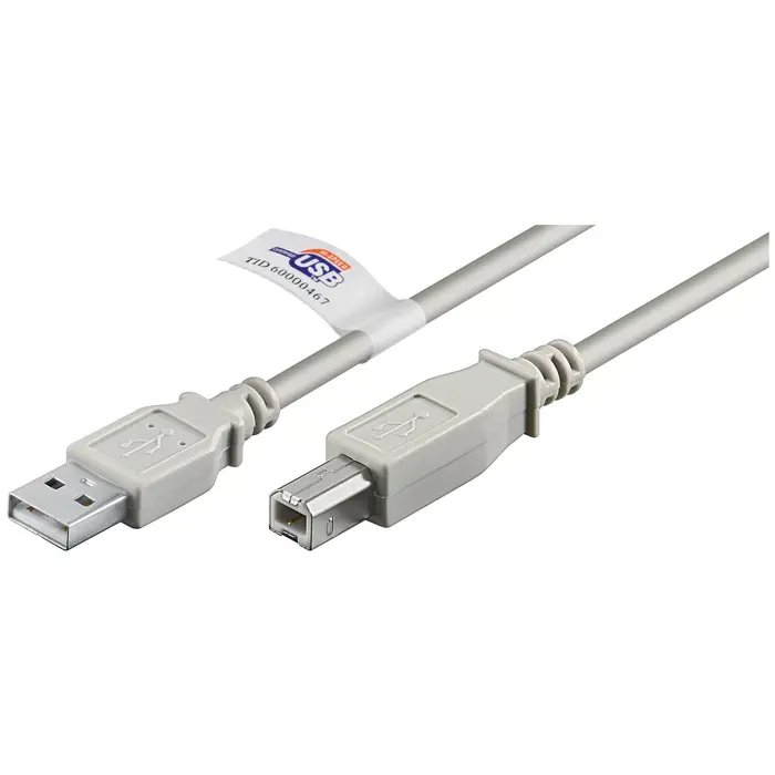 goobay USB 2.0 St.A-St.B gray 5m