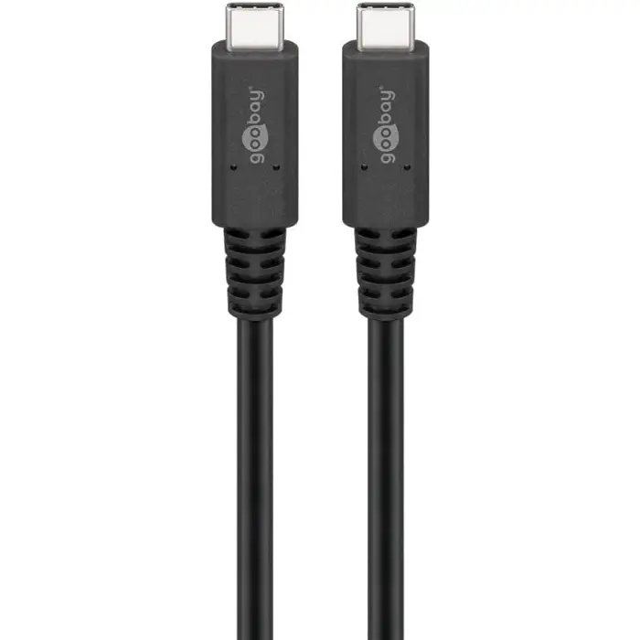 Goobay USB-C cable USB 4.0 generation 3x2 (black, 1 meter)