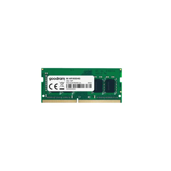 Goodram W-HP16S04G memory module 4 GB 1 x 4 GB DDR3 1600 MHz
