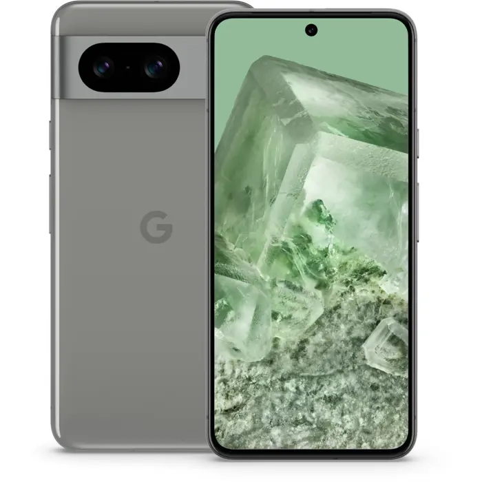 Google Pixel 8 - 6.2 - 256GB, Mobile Phone (Hazel, Android 14, Dual SIM, 8GB LPDDR5X)