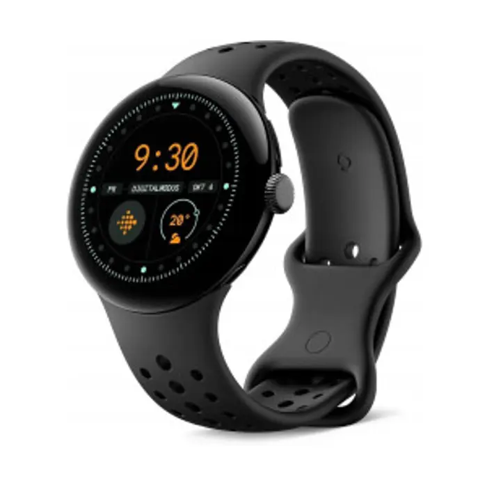 Google Pixel Watch 3, smartwatch black, 45mm, WiFi, sports bracelet in obsidian