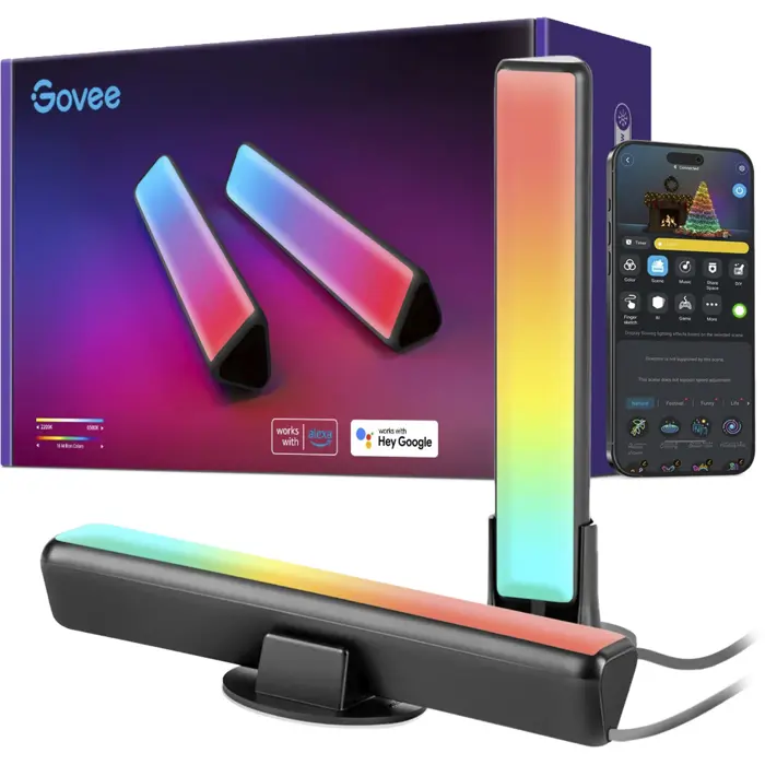 Govee RGBICWW WiFi + Bluetooth Flow Plus Light Bars
