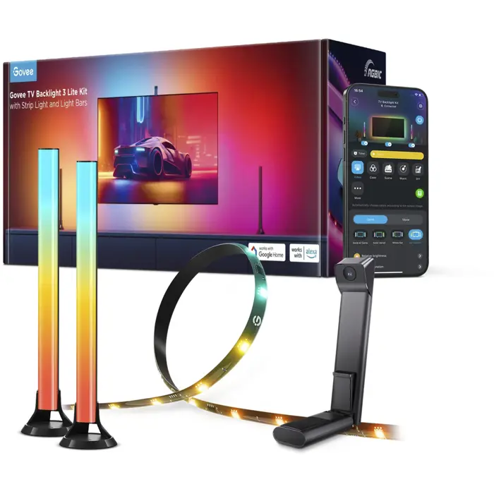 Govee TV Backlight 3 Lite Kit (LED Strips + Light Bars)