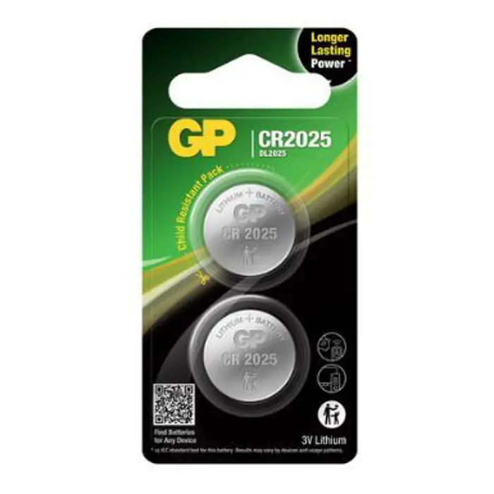 GP baterije CR2025-2CPU2 Lithium Coin