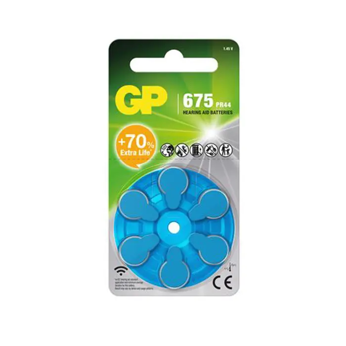 GP baterije ZA675F-ELTD6 Zinc Air Button