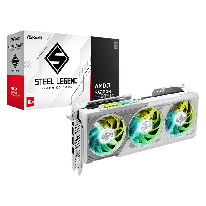 Grafička Asrock AMD Radeon RX 9070 XT Steel Legend 16GB GDDR6