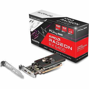 Grafička Sapphire RX 6400 Pulse, 4GB GDDR6