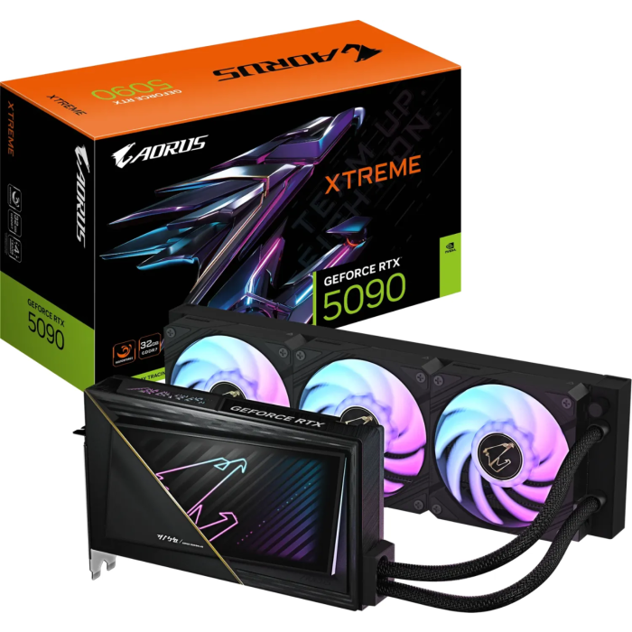 Grafična kartica GIGABYTE AORUS GeForce RTX 5090 XTREME WATERFORCE 32G, 32GB GDDR7, PCI-E 5.0