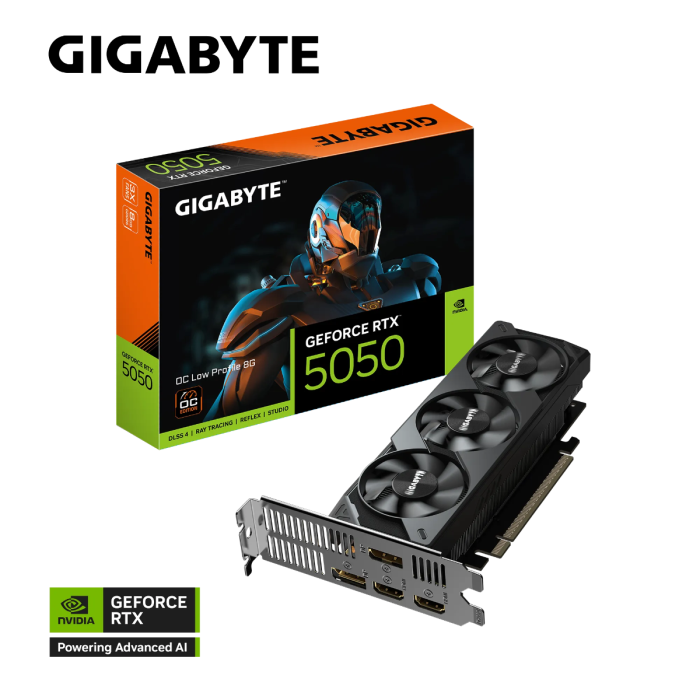 Grafična kartica GIGABYTE GeForce RTX 5050 OC Low Profile 8G, 8GB GDDR6, PCI-E 5.0