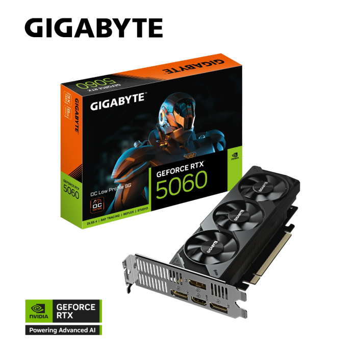 Grafična kartica GIGABYTE GeForce RTX 5060 OC Low Profile 8G, 8GB GDDR6, PCI-E 4.0