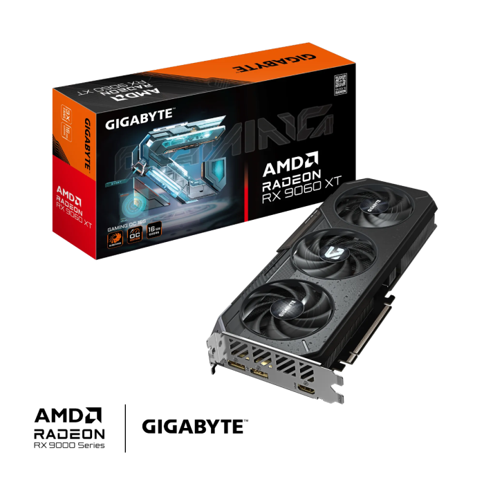 Grafična kartica GIGABYTE Radeon RX 9060 XT GAMING OC 16G, 16GB GDDR6, PCI-E 5.0