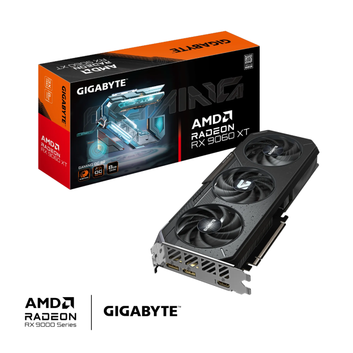 Grafična kartica GIGABYTE Radeon RX 9060 XT GAMING OC 8G, 8GB GDDR6, PCI-E 5.0
