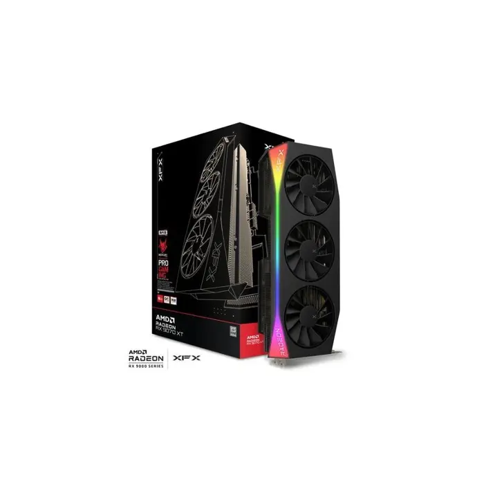 Graphics card. XFX Mercury RX 9070XT OC RGB 16