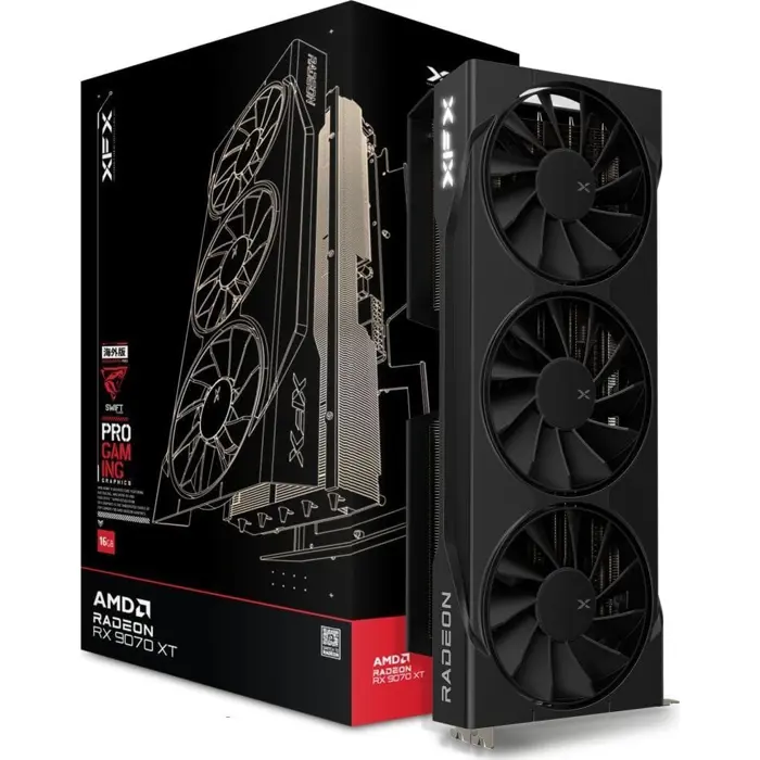 Graphics card. XFX Quicksilver RX 9070XT Mag. Air 16GB
