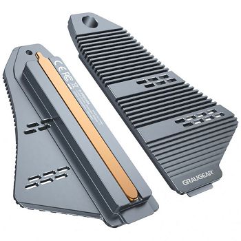Graugear Heatpipe Kühlkörper für PS5 Speichererweiterung für M.2 NVMe SSD mit integrierter Abdeckung G-PS5HS04