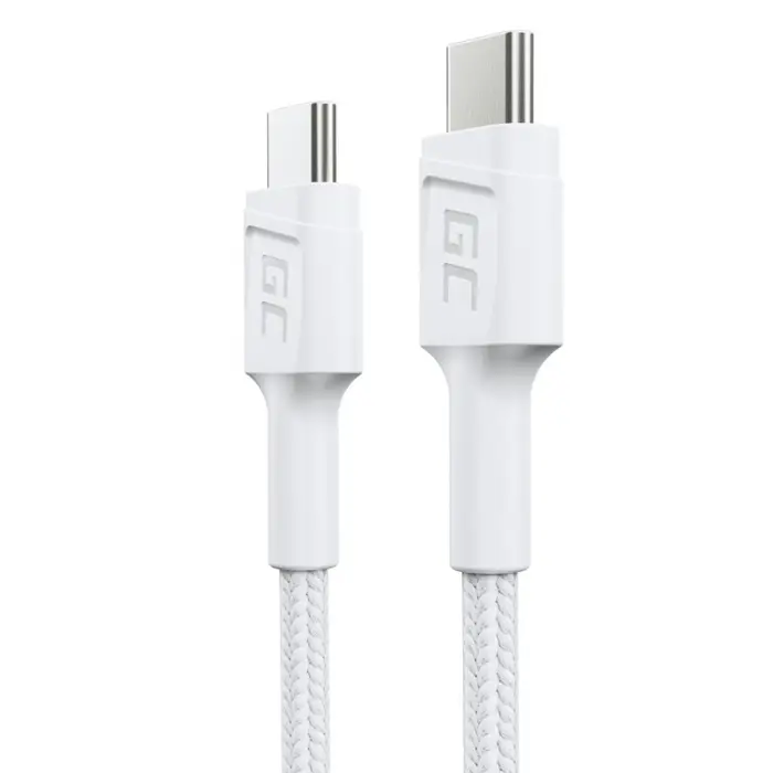 Green Cell GC PowerStream USB cable USB 3.2 Gen 1 (3.1 Gen 1) 0.3 m USB C White