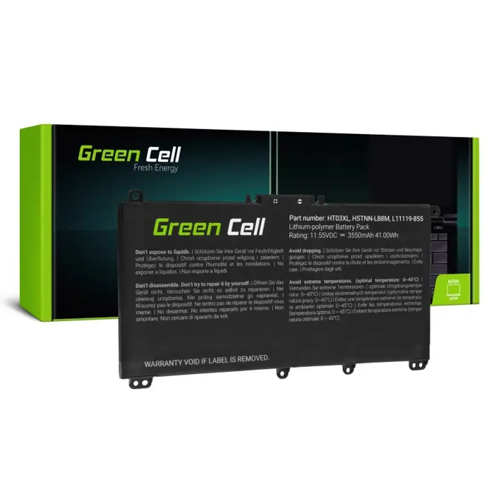 Green Cell HP163 notebook spare part Battery HT03XL 