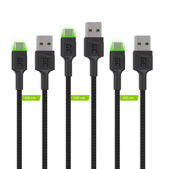 green-cell-kabgcset03-usb-cable-2-m-usb-a-usb-c-black-18425-kbagceusb0033.webp