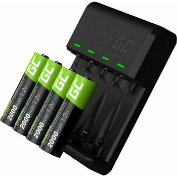 Green Cell punjač VitalCharger + 4x baterije AA 2000mAh Ni-MH