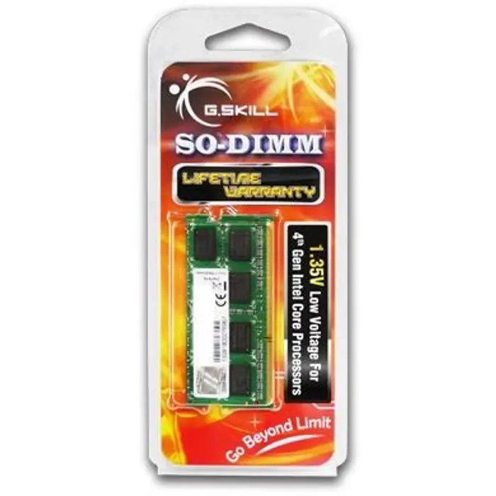 G.Skill 4GB DDR3-1600 memory module 1 x 4 GB 204-pin SO-DIMM