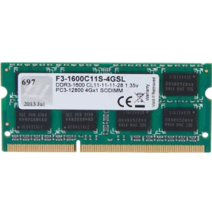 G.Skill DDR3 SO-DIMM 4GB 1600-11 SL