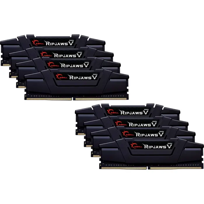 G.Skill DDR4 - 256 GB -3600 - CL - 18 - Octo-Kit, Ripjaws V (black, F4-3600C18Q2-256GVK)