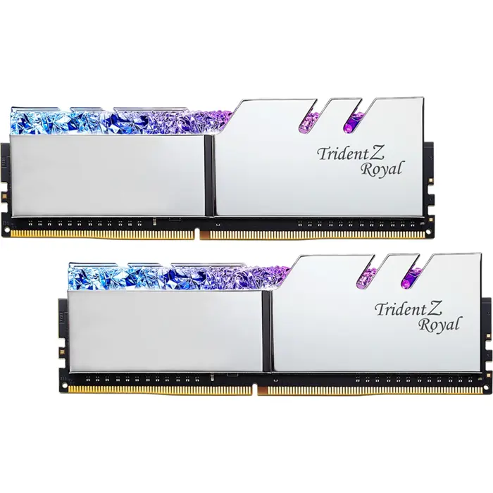 G.Skill DDR4 - 32 GB -3600 - CL - 16 - Dual kit, Trident Z Royal (silver, F4-3600C16D-32GTRSC)