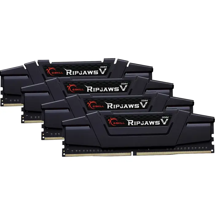 G.Skill DDR4 - 64 GB -3600 - CL - 16 - Quad-Kit, Ripjaws V (black, F4-3600C16Q-64GVKC)