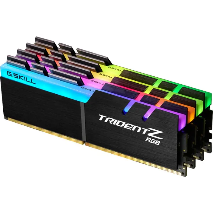 G.Skill DDR4 - 64GB -3600 - CL - 16 - Quad Kit, Trident Z RGB (black, F4-3600C16Q-64GTZRC)