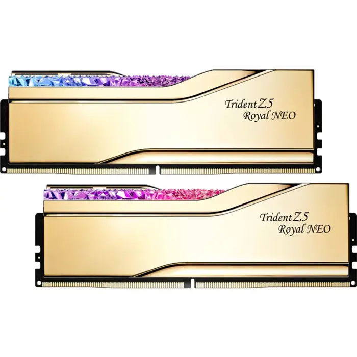 G.Skill DDR5 - 32GB - 6000 - CL - 26 (2x 16 GB) dual kit (gold, F5-6000J2636H16GX2-TR5NG, Trident Z5 Royal, AMD EXPO)