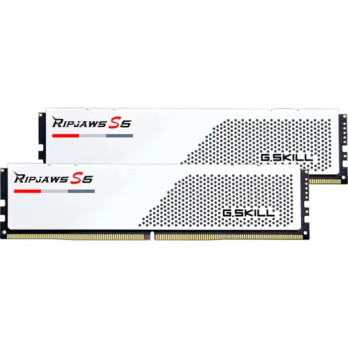 G.Skill DDR5 - 32GB - 6000 - CL - 36 (2x 16 GB) Dual-Kit (white, F5-6000J3644F16GX2-RS5W, Ripjaws S5, INTEL XMP)