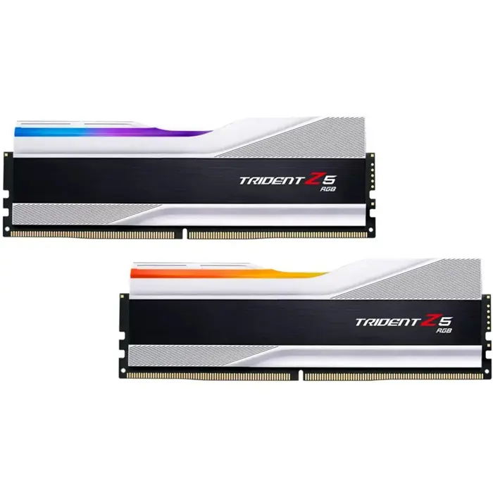 G.Skill DDR5 32GB - 7600 - CL - 36 - Dual-Kit - DIMM - F5-7600J3646G16GX2-TZ5RS, Trident Z5 RGB, XMP, silver