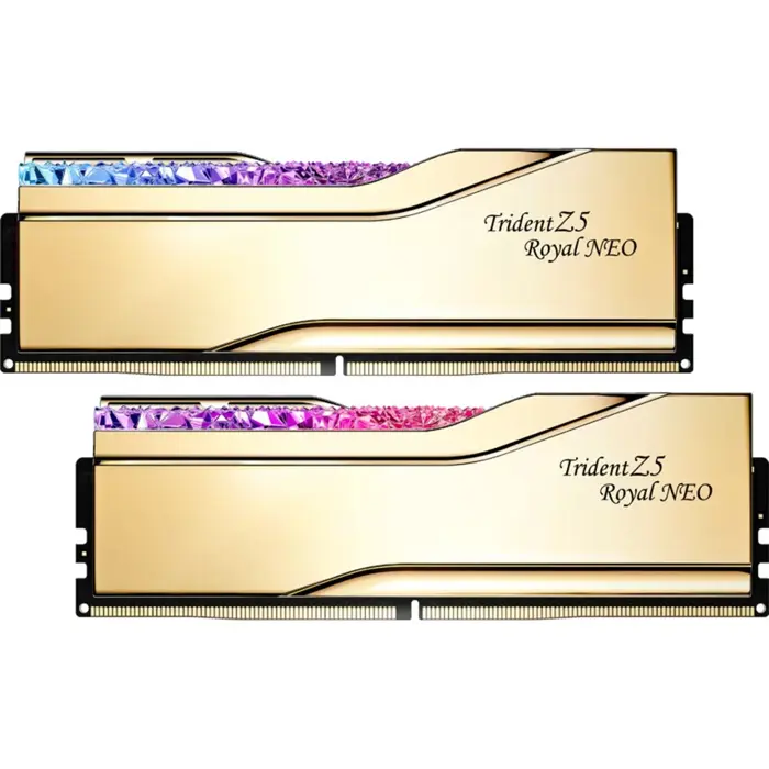 G.Skill DDR5 - 48GB - 6000 - CL - 26 (2x 24 GB) Dual Kit, gold RAM, F5-6000J2636H24GX2-TR5NG, Trident Z5 Royal, AMD EXPO