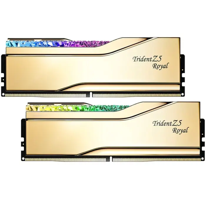 G.Skill DDR5 - 48GB - 6000 - CL - 28, single (gold, F5-6000J2836F24GX2-TR5NG, Trident Z5 Royal Neo, AMD EXPO)