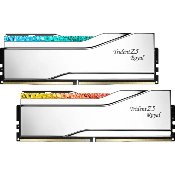 G.Skill DDR5 - 48GB - 8400 - CL - 40 (2x 24 GB) Dual-Kit (silver, F5-8400J4052G24GX2-TR5S, Trident Z5 Royal, INTEL XMP)