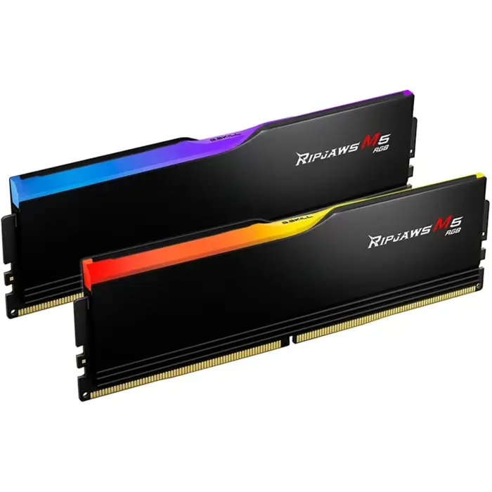 G.Skill DDR5 - 96GB - 6000 - CL - 30 (2x 48 GB) Dual Kit, RAM (black, F5-6000J3036F48GX2-RM5RK, Ripjaws M5, INTEL XMP)