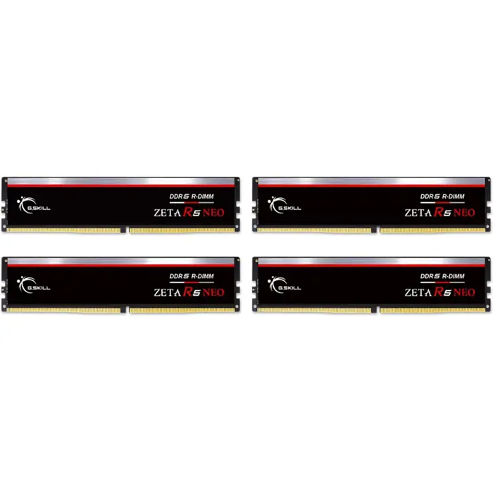 G.Skill RIMM 128 GB DDR5-6400 (4x 32 GB) Quad Kit ECC (black, F5-6400R3239G32GQ4-G5N, Zeta R5 Neo, Registered, AMD EXPO)