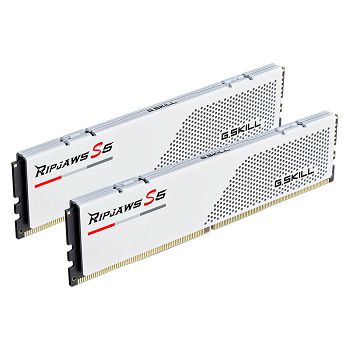 G.Skill Ripjaws S5, DDR5-5600, CL28, XMP 3.0 - 64 GB Dual-Kit, white F5-5600J2834F32GX2-RS5W