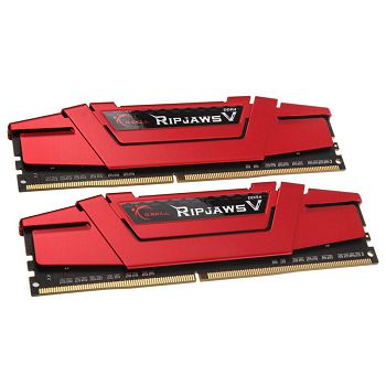G.Skill RipJaws V, DDR4-2666, CL15 - 16 GB Dual-Kit, red F4-2666C15D-16GVR