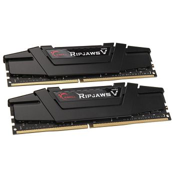 G.Skill RipJaws V, DDR4-3200, CL16 - 16 GB Dual-Kit, black F4-3200C16D-16GVKB