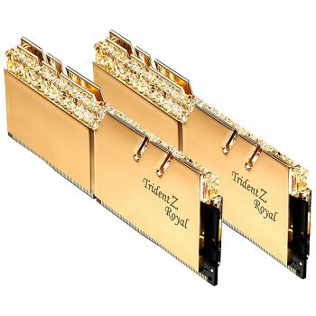 G.Skill Trident Z Royal, DDR4-4600, CL18 - 16 GB Dual-Kit, gold F4-4600C18D-16GTRG