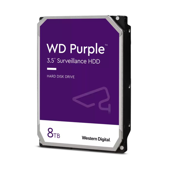 Hard disk 8TB PURPLE for video surveillance 5640 revolutions, 256MB