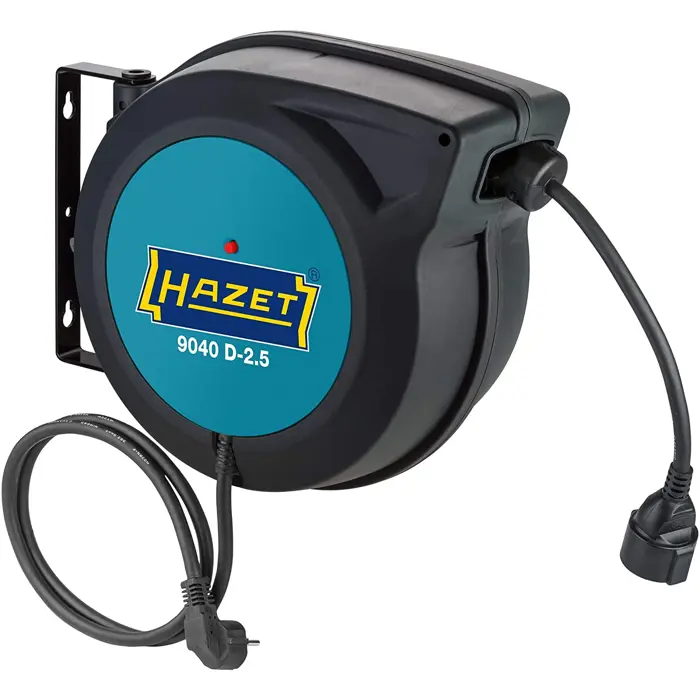 Hazet electric cable reel 9040 D-2.5, cable drum (black, 20 + 1.5 meters)