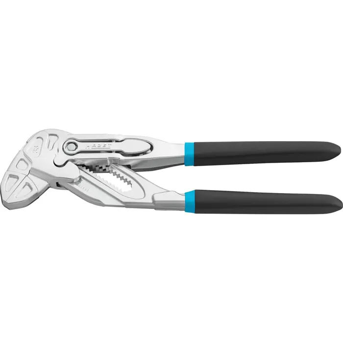 Hazet pliers wrench 762-15 black/blue, 150mm, quick adjustment tip/step